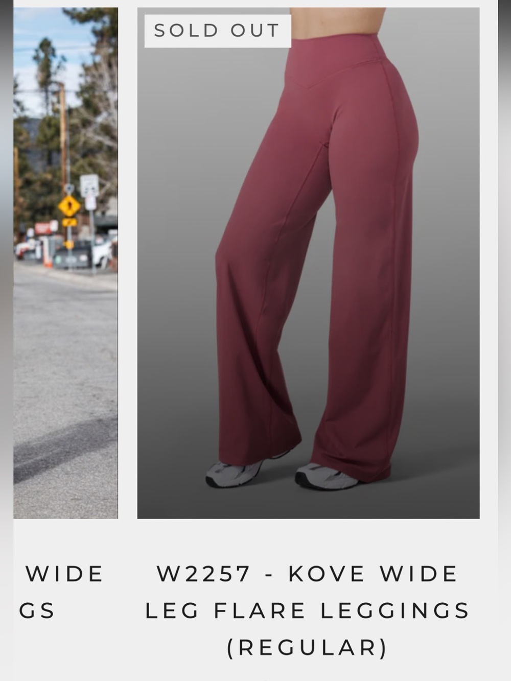 Kove Wide Leg Flare Leggings